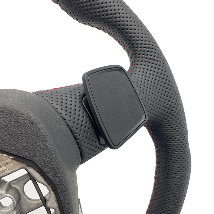 Multi functional semi perforated leather sports steering wheel with heating, For Audi Q3