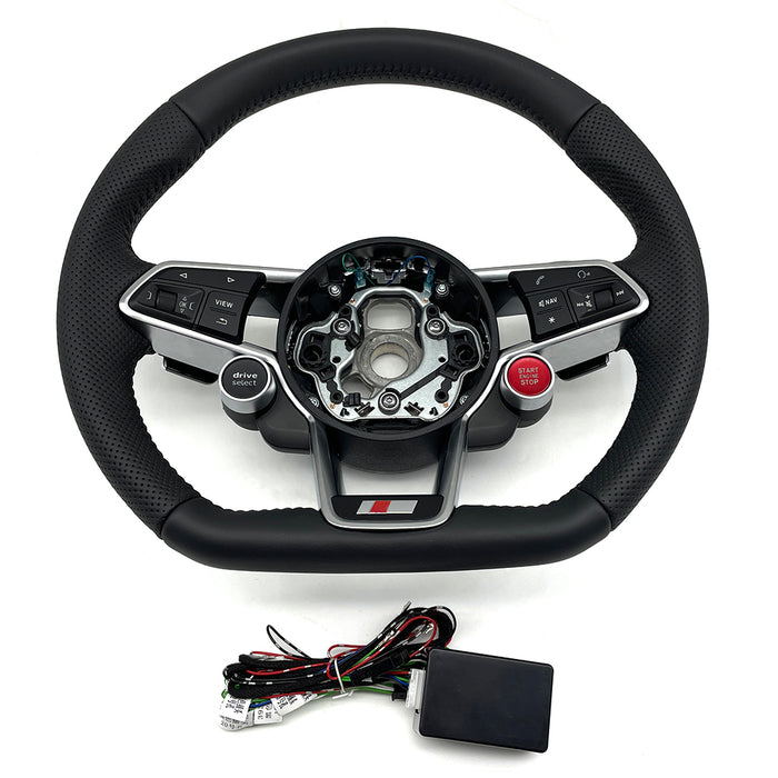 Multi functional semi perforated R8 steering wheel assembly, suitable for Audi A3 8Y