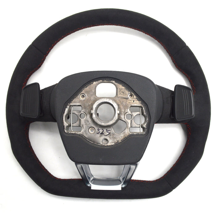 Multi functional suede red line sports steering wheel,For Audi Q3