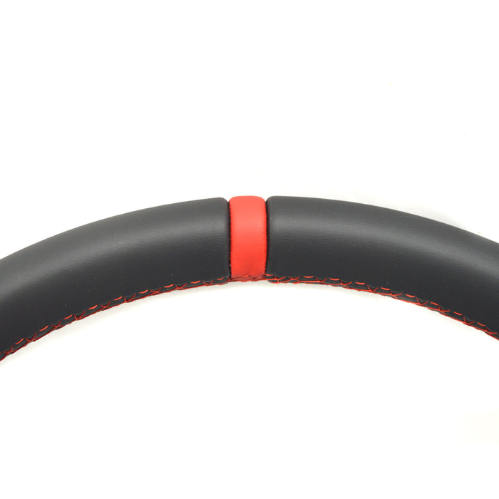 Multi functional semi suede leather flat bottomed sports steering wheel, suitable for Audi A6 C8