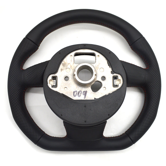 Multi functional perforated flat bottomed sports steering wheel with paddle holes,For Audi A3 8V A4 B8 A5 A6 A7 Q3 Q5 Q7